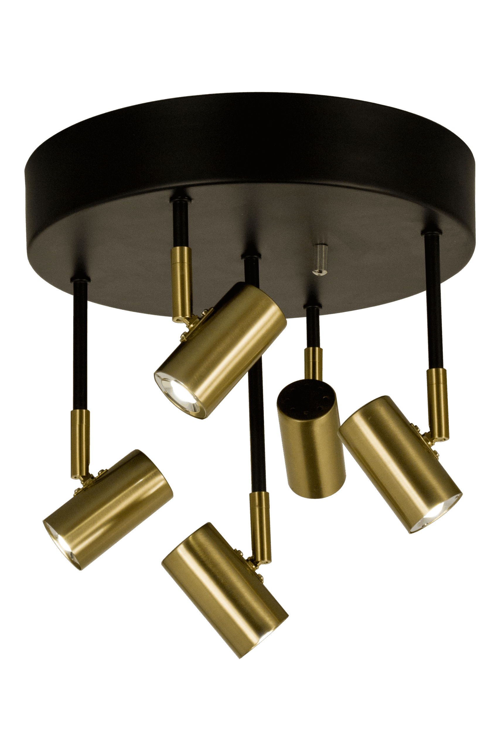 GUSTO ceiling spotlight 5-light plate