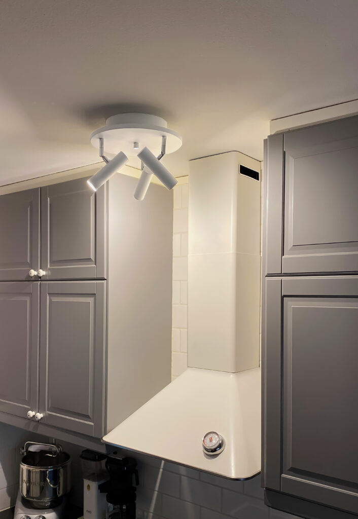ARTIC ceiling spotlight 3-light plate