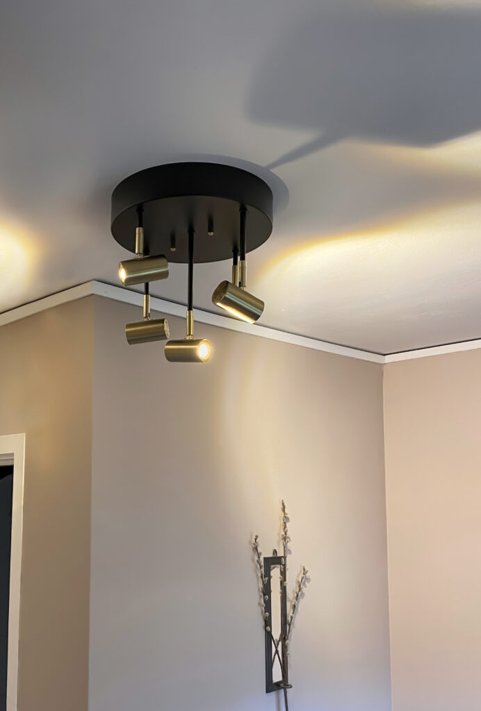 GUSTO ceiling spotlight 5-light plate
