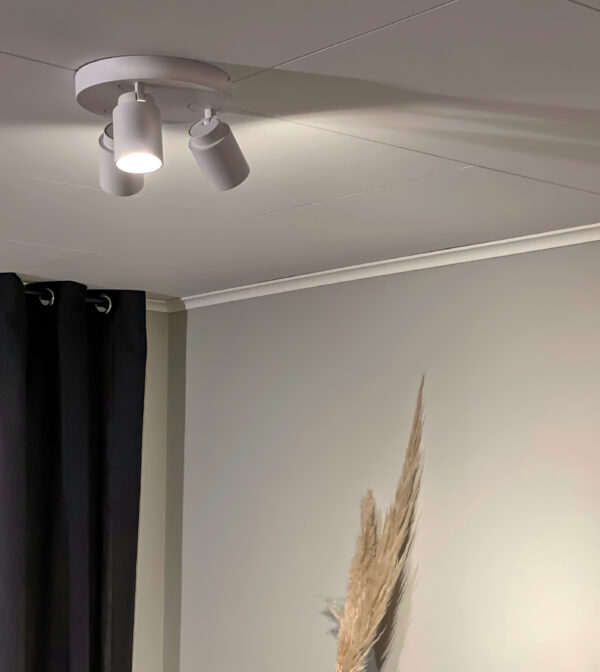 ROLLO ceiling spotlight plate with bracket suspension