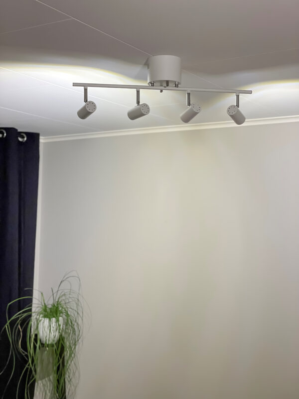 GUSTO ceiling spotlight 4-light tube
