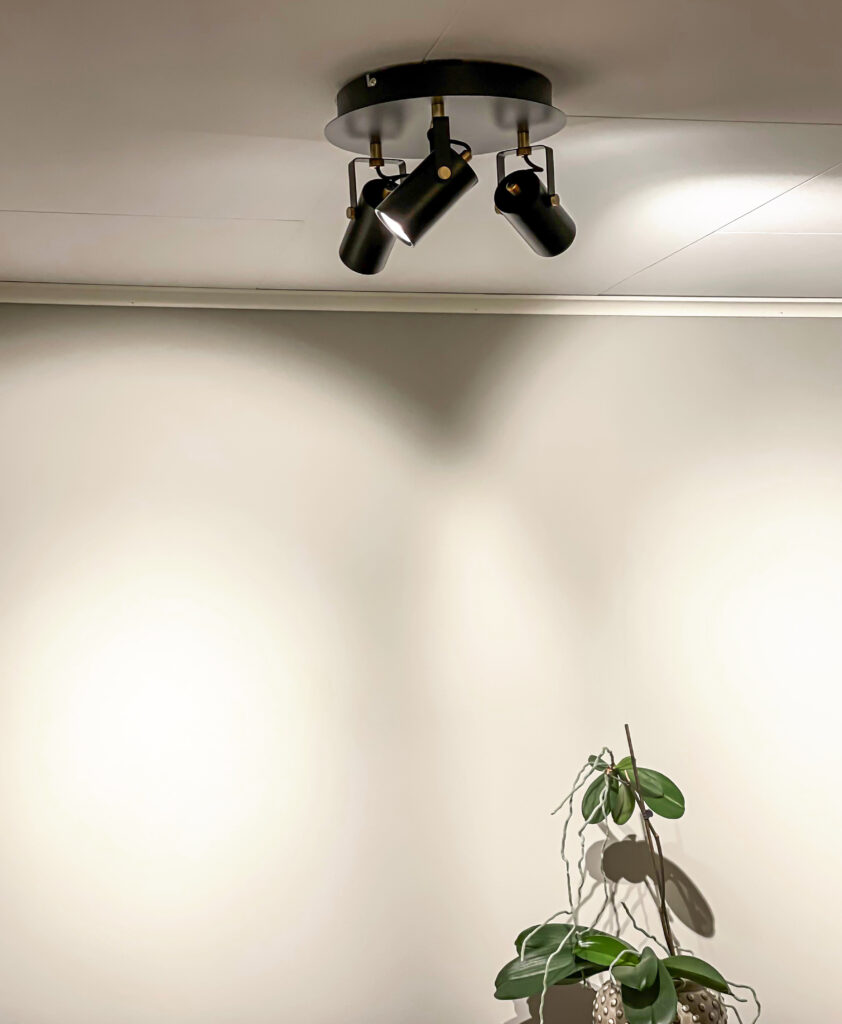 CILINDRO ceiling spotlight 3-light plate