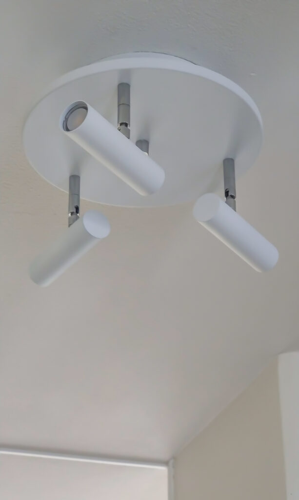 ARTIC ceiling spotlight 3-light plate