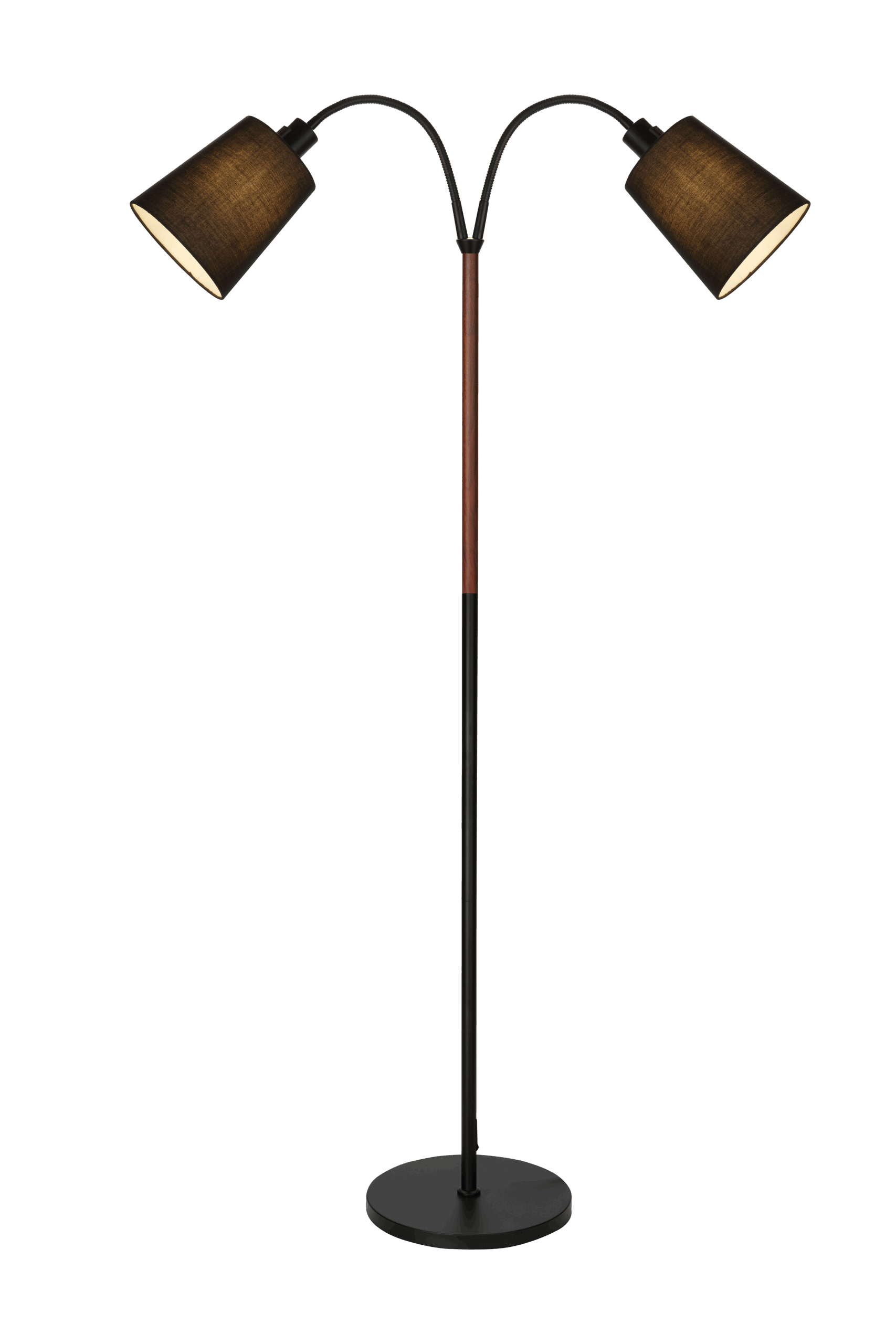 LJUSDAL floor lamp 2-arm incl. shade - Image 1