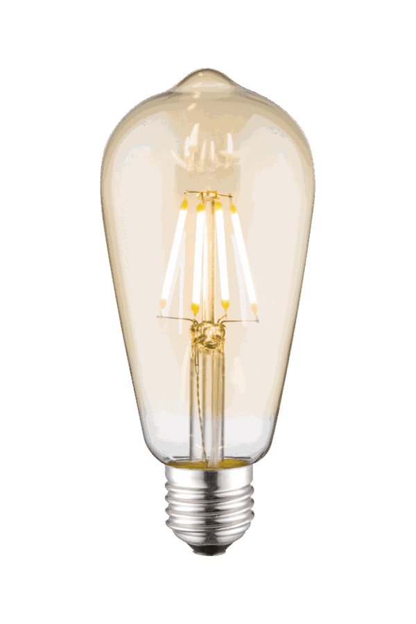 Edison E27 4W LED filament dimmable, amber