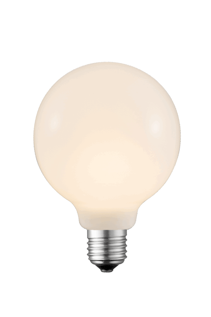 Globe G95 E27 LED filament 2700K, white