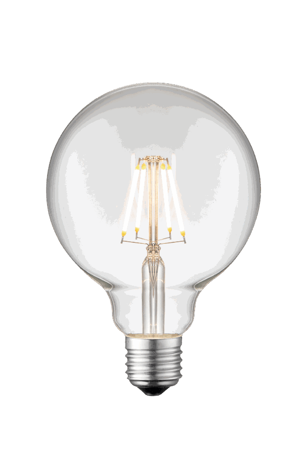 Globe G95 E27 4W filament dimmable 2700k clear