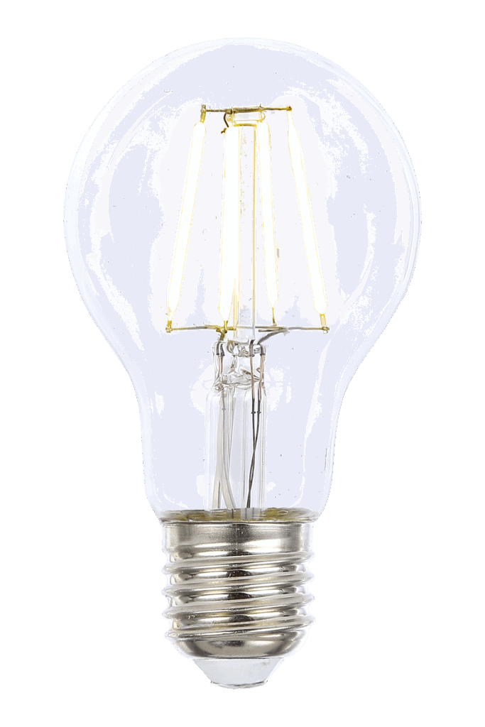 Normal E27 4W LED filament 2700K, clear