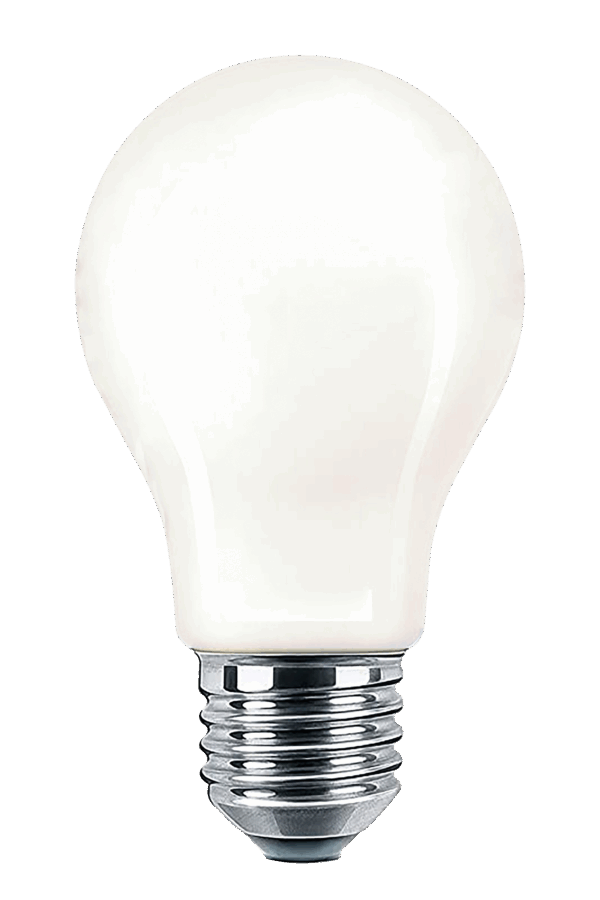 Normal E27 6W LED filament dimmable 2700K, white