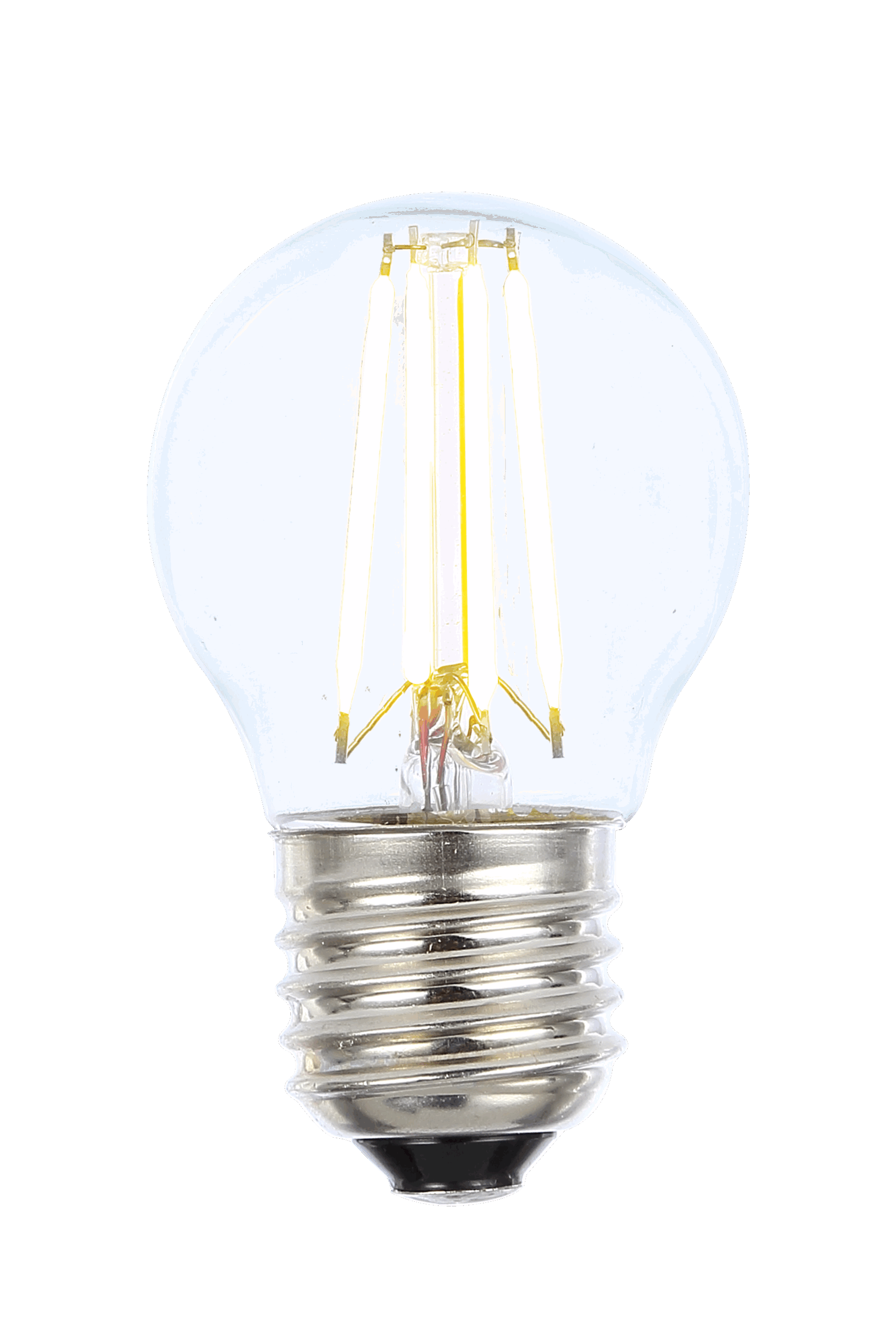Round E27 4W LED filament dimmable 2700K, clear - Image 1