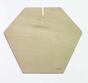 Carpatica (Ø60) wooden plate E, natural