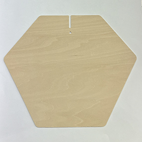 Carpatica (Ø60) wooden plate F, natural