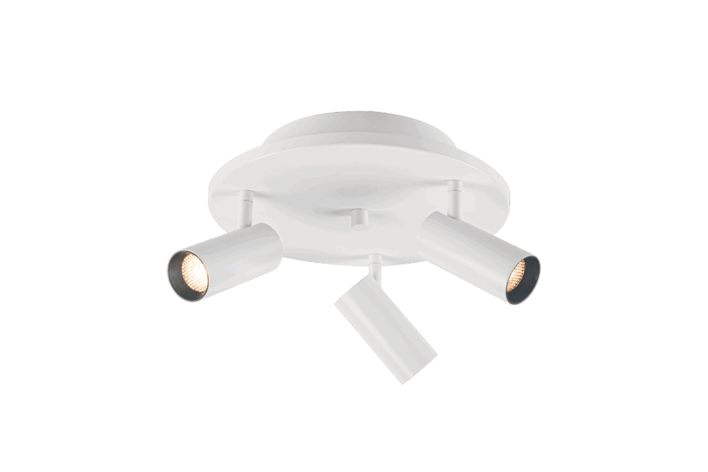 CONCORD ceiling spotlight 3-light plate