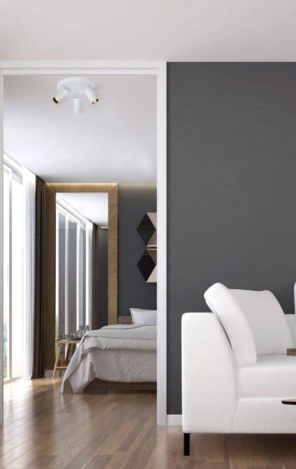 CONCORD ceiling spotlight 3-light plate