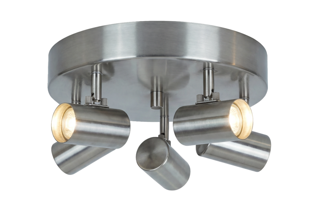 HUGIN ceiling spotlight 5-light plate