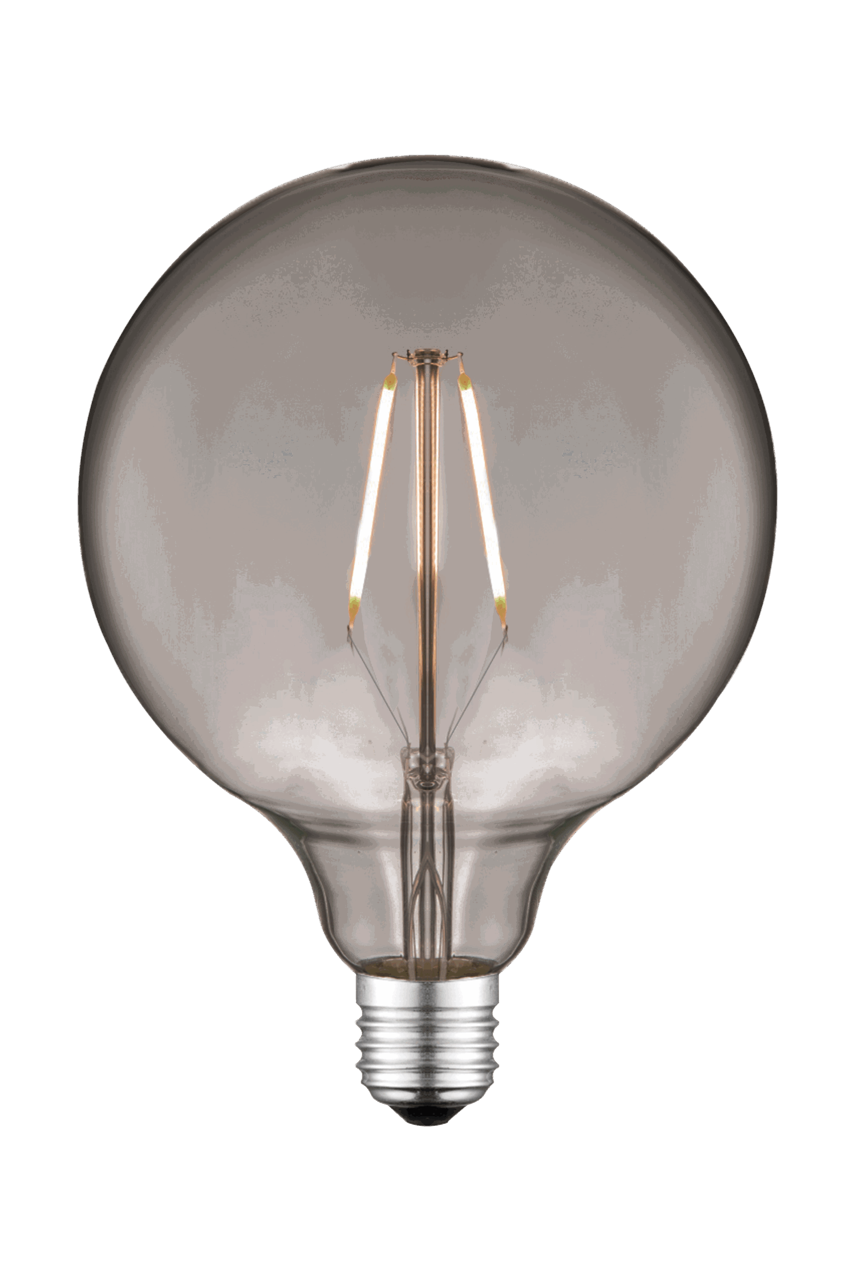 Glob G125 E27 2W LED filament 2700K, rök - Bild 1