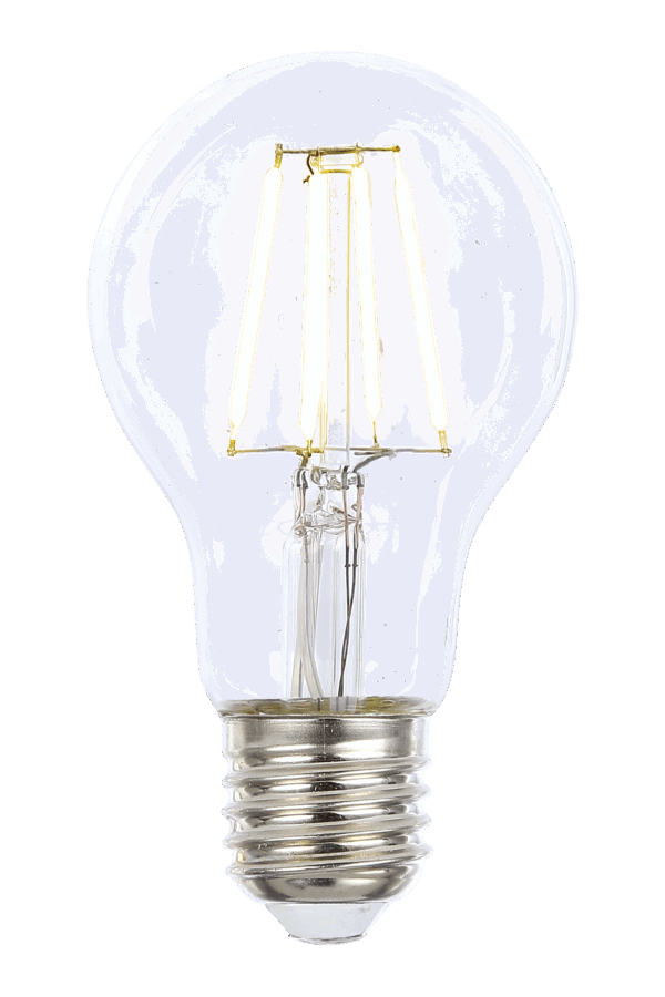 Normal E27 4W LED filament 2700K, klar