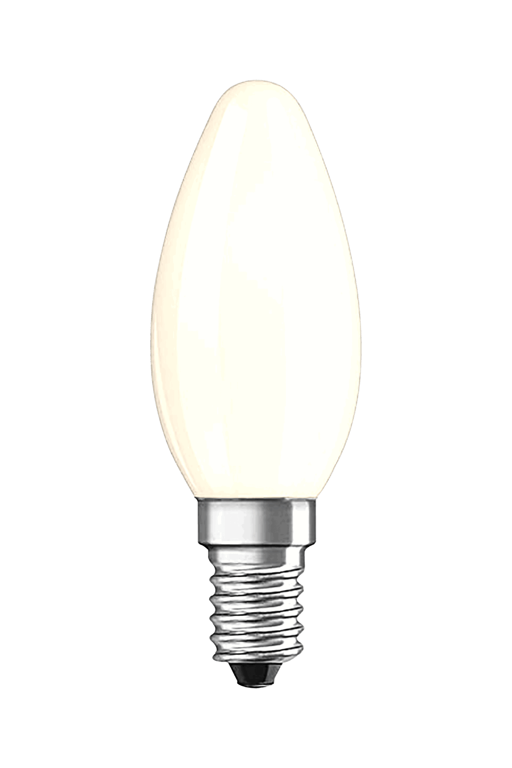 Kronljus E14 4W LED filament dimbar 2700K, vit - Bild 1