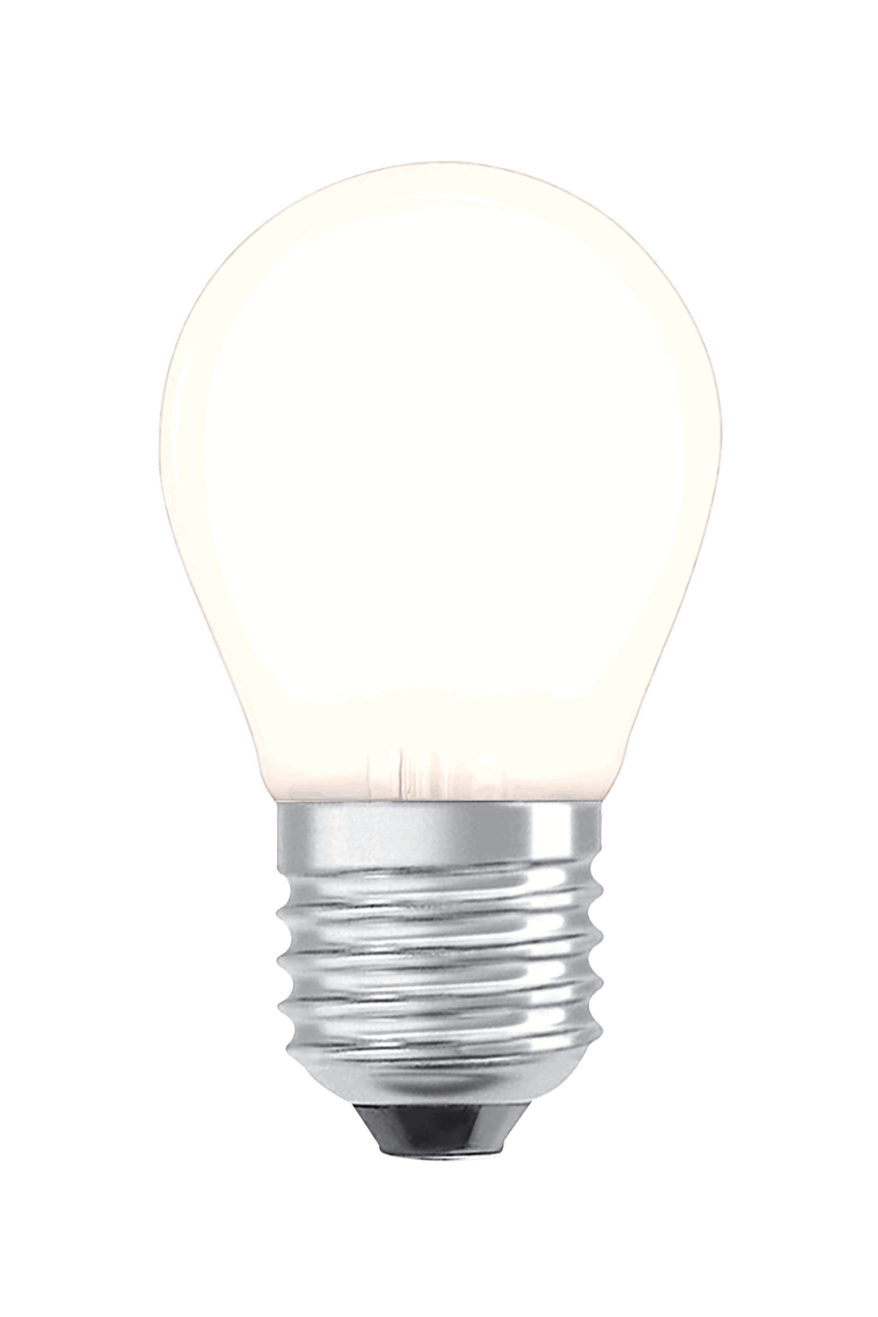 Klotlampa E27 2W LED filament 2700K, vit - Bild 1