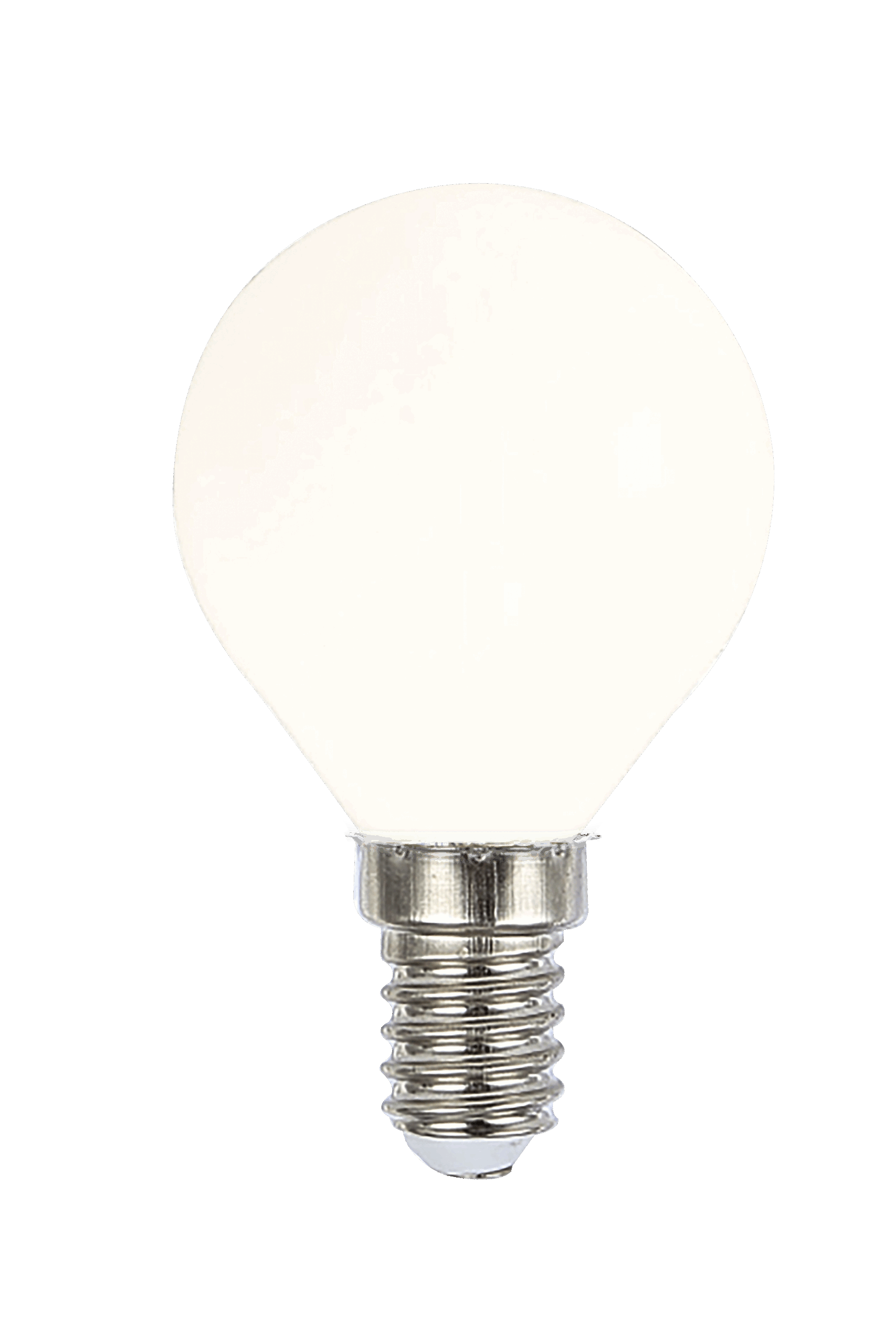 Klotlampa E14 2W LED filament 2700K, vit - Bild 1