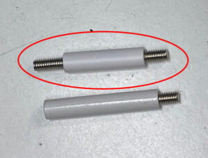 Epsilon distansepinne kort (25mm), hvit