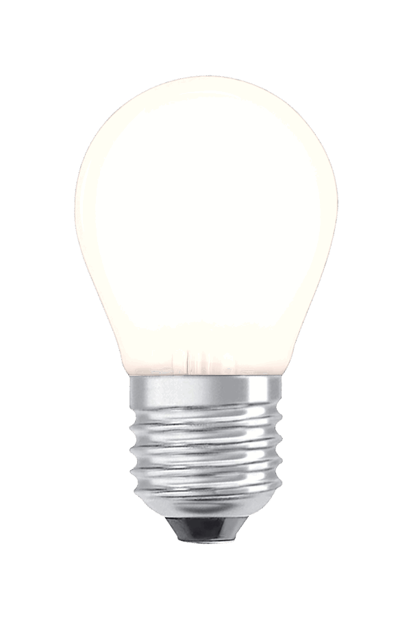 Krone 2W LED filament E27, hvit