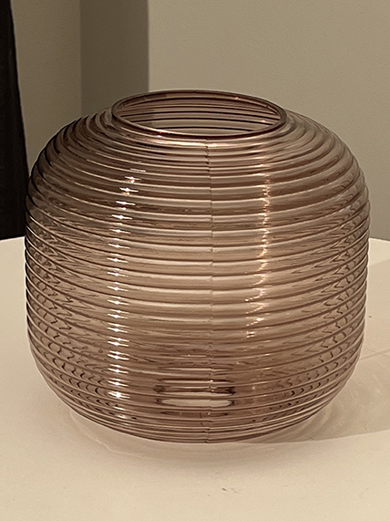 Aura glass, brun