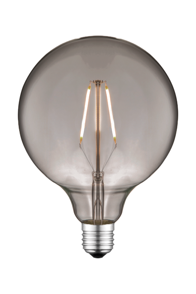 Globe G125 8W LED filament dimbar 2000K, sotet